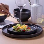 LERATIO Dinner Plates,Ceramic Dinner Plates Set of 6,10.75 inch Large ceramic pl... - Image 5