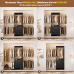 Aheaplus Closet System With 3 Wooden Drawers, Walk-in Wardrobe Organizer, Clothe... - Image 6