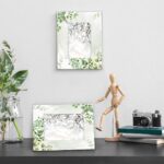 5x7 Picture Frame Green Leaf 5x7 Photo Frame Green Leaves Small Wooden Photo Fra... - Image 5