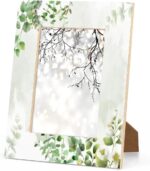 5x7 Picture Frame Green Leaf 5x7 Photo Frame Green Leaves Small Wooden Photo Fra... - Image 6