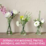 12PCS Bud Vases Set, Glass Vases for Flowers, Modern Cylinder Ribbed Vases for W... - Image 6