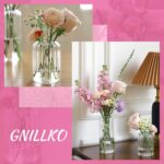 12PCS Bud Vases Set, Glass Vases for Flowers, Modern Cylinder Ribbed Vases for W... - Image 8