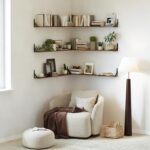 WOPITUES Floating Shelves for Wall 48″W x 8″D, Long Wall Mounted Shelves Set of ... - Image 5