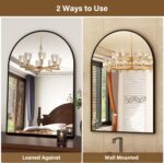 XRAMFY 20"x30" Black Arched Bathroom Mirror - Wall Mirror for Bathroom, Metal Fr... - Image 5