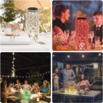 BGFHome 2 Pack Crystal Table Lamp 16 RGB Color Changing Rose Diamond Touch Light... - Image 5