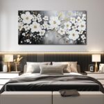 WDHCG Flower Hand Painted Wall Art For Office Women - Large Modern Art Wall Deco... - Image 6