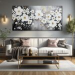 WDHCG Flower Hand Painted Wall Art For Office Women - Large Modern Art Wall Deco... - Image 8