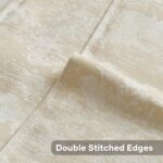 HAUSSY Beige White Throw Pillow Covers 22x22 Set of 2 Neutral Faux Cashmere Jacq... - Image 4