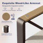 Aluminum Patio Furniture Set, 5 Piece Outdoor Metal Furniture Set w/Rocking Swiv... - Image 4