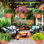 12 Sets Hanging Planters for Indoor and Outdoor Plants Terracotta Self Watering ... - Image 4