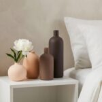 Ceramic Vase Set of 4, Decorative Neutral Modern Flower Vases for Home Decor, Li... - Image 6