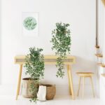 BLEUM CADE Fake Hanging Plants, 2pcs Artificial Hanging Potted Plant, Faux Manda... - Image 5