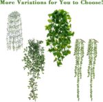 BLEUM CADE Fake Hanging Plants, 2pcs Artificial Hanging Potted Plant, Faux Manda... - Image 7