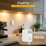 Smart Under Cabinet Lights Plug In, 6 Pack LED Puck Lights with App and Remote C... - Image 5