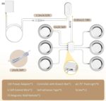 Smart Under Cabinet Lights Plug In, 6 Pack LED Puck Lights with App and Remote C... - Image 8