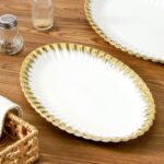 Serving Platters, Ceramic Oval Serving Platters,12 Inch Serving Dishes/Trays for... - Image 5