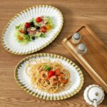 Serving Platters, Ceramic Oval Serving Platters,12 Inch Serving Dishes/Trays for... - Image 6