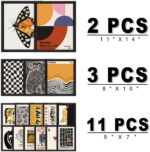 ANERZA 16 PCS Framed Eclectic Wall Art Decor, Modern Maximalist Wall Prints for ... - Image 3