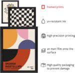 ANERZA 16 PCS Framed Eclectic Wall Art Decor, Modern Maximalist Wall Prints for ... - Image 4