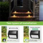 XLUX Solar Lights for Steps Decks Pathway Yard Stairs Fences, LED lamp, Rainproo... - Image 4