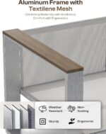 Aluminum Outdoor Patio Furniture Set, 7 Seats Outdoor Patio Conversation Sets wi... - Image 4