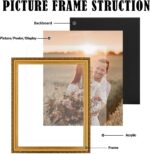 8×10 Picture Frame Gold - Picture Frames for Wall Hanging And Tabletop Display, ... - Image 3