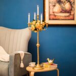 Sziqiqi Gold Floor Candelabra Candle Holder for Centerpiece - Tall 5 Arm Candles... - Image 4