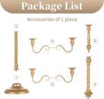 Sziqiqi Gold Floor Candelabra Candle Holder for Centerpiece - Tall 5 Arm Candles... - Image 8