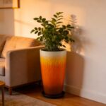 21 inch Tall Planter, Set of 2 Tall Planters for Outdoor & Indoor Plants, Large ... - Image 5