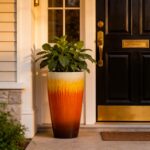 21 inch Tall Planter, Set of 2 Tall Planters for Outdoor & Indoor Plants, Large ... - Image 6