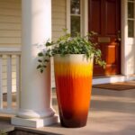 21 inch Tall Planter, Set of 2 Tall Planters for Outdoor & Indoor Plants, Large ... - Image 7