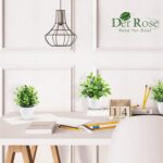 Der Rose Faux Plants Indoor, 4 Pack Small Fake Plants Mini Artificial Plants in ... - Image 6