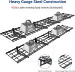 FLEXIMOUNTS 12-inch-by-72-inch Wall Shelf Garage Storage Rack Wall Mounted Float... - Image 4
