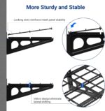 FLEXIMOUNTS 12-inch-by-72-inch Wall Shelf Garage Storage Rack Wall Mounted Float... - Image 5