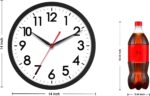 AKCISOT 14 Inch Wall Clock Silent Non-Ticking Modern Wall Clocks Battery Operate... - Image 3