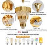 Modern Tier Crystal Chandelier for High Ceiling Luxury 8-Tier Round Chandeliers ... - Image 5