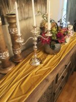Gold Velvet Table Runner 10ft Extra Long Luxury 29x120 inch Soft Dinner Table Ru... - Image 6