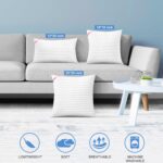 EIUE Throw Pillow Inserts, Machine Washable Pillows,Premium Polyester Fiber Fill... - Image 7
