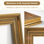 Antique Frame for 8x10 Canvas Paintings, No Front & Back, 2.4" Wide Vintage Pict... - Image 4