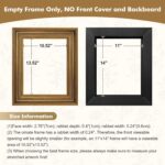 Antique Frame for 8x10 Canvas Paintings, No Front & Back, 2.4" Wide Vintage Pict... - Image 5