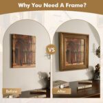 Antique Frame for 8x10 Canvas Paintings, No Front & Back, 2.4" Wide Vintage Pict... - Image 6