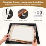 Antique Frame for 8x10 Canvas Paintings, No Front & Back, 2.4" Wide Vintage Pict... - Image 7