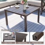 NATURAL EXPRESSIONS 6 Pieces Patio Furniture Sets, Metal Outdoor Sectional Furni... - Image 7