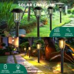 ILANCK Solar Pathway Lights Outdoor,12 Pack Solar Lights Outdoor Waterproof, War... - Image 4