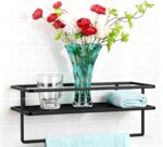 9.0" H Teal Glass Vases for Flowers, Unique Hand Blown Glass Vase Green Home Dec... - Image 7