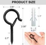 Q Hangers 25 PCS Screw-in Hooks for Outdoor String Lights, Swivel Hanging Basket... - Image 7