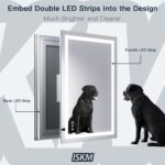 ISKM 88'' x 38'' LED Mirror for Bathroom Lighted Vanity Mirror for Wall Front Li... - Image 3