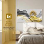 Tucai Decor Framed Wall Art Canvas Modern Light Luxury Abstract Ink Landscape Pa... - Image 9
