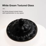 Milk Glass Touch Table Lamp, Elegant white Glass Mid Century Modern Vintage Beds... - Image 8