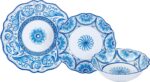 Veranda Melamine 12-Piece Dinnerware Set, Service for 4 – Includes Dinner Plates... - Image 3